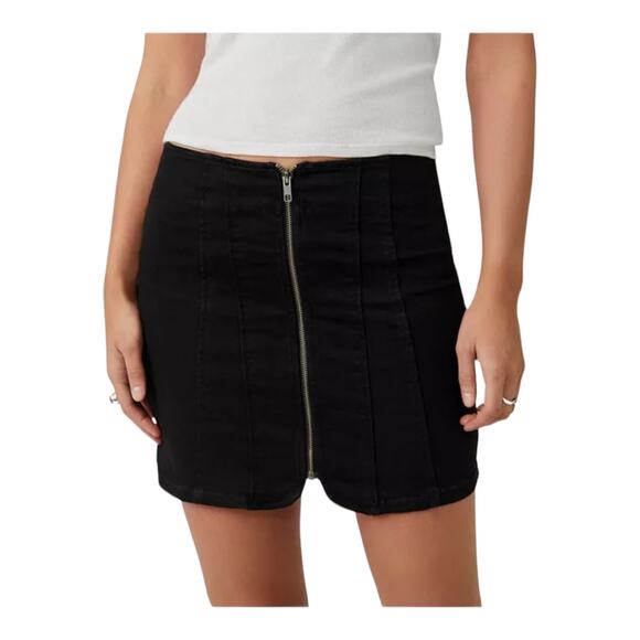 We the Free skirt Layla Layla Stretch Denim black size 0 - Picture 1 of 7